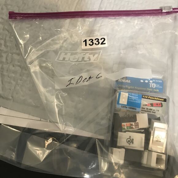 IDEAL 89-751WH CAT5e Gigabit Keystone Data Jack (10 PACK) NEW. - Picture 6 of 6